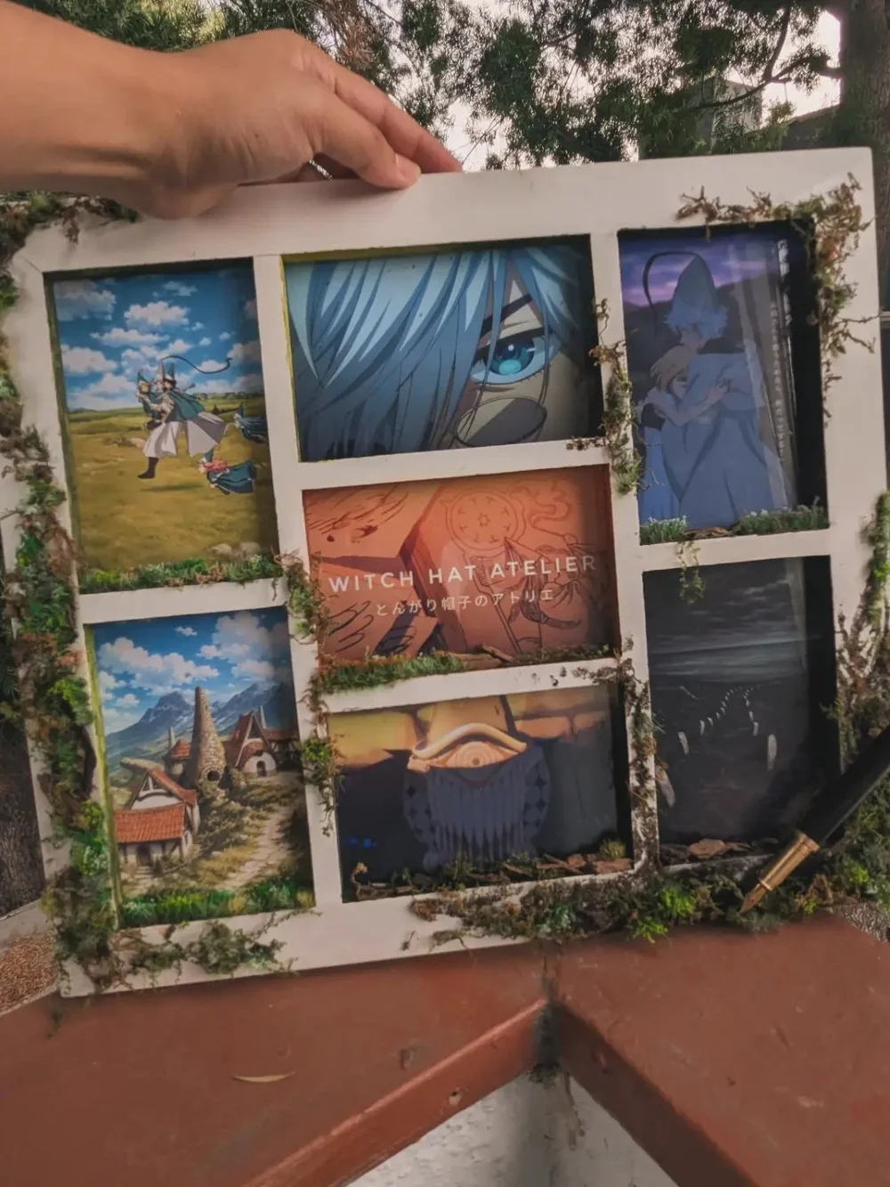Witch Hat Atelier Frame Anime Art - Handmade | Moss Wall Art Cottage Core